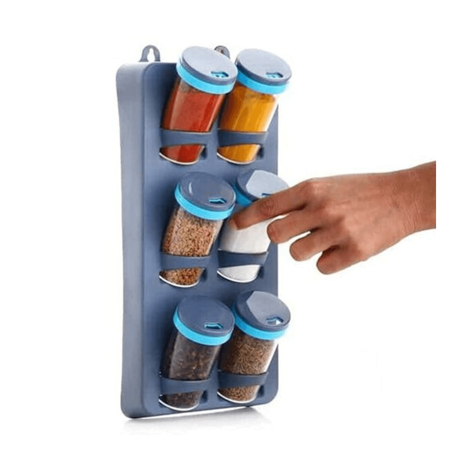 Space Saver Spice Rack 6 Piece Spice Set (Plastic)